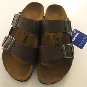 Birkenstock Arizona Birkoflor Brown 40 new in box